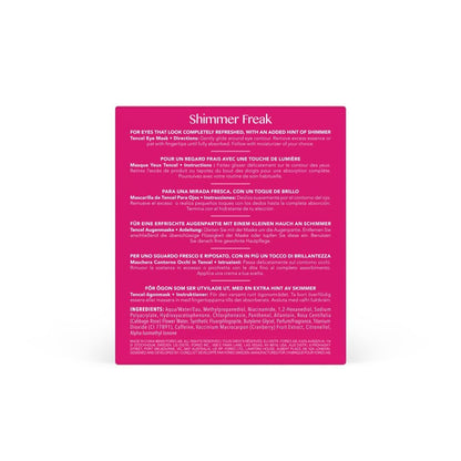FOREO Shimmer Freak Advanced Collection 2.0 UFO-Activated Facial - Eye Contour Illuminating Mask - Rose Water & Niacinamide - All Skin Types - 6 Pack
