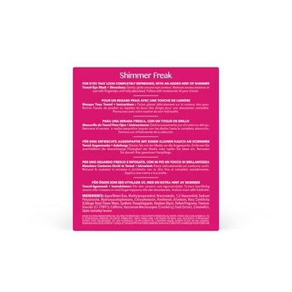 FOREO Shimmer Freak Advanced Collection 2.0 UFO-Activated Facial - Eye Contour Illuminating Mask - Rose Water & Niacinamide - All Skin Types - 6 Pack