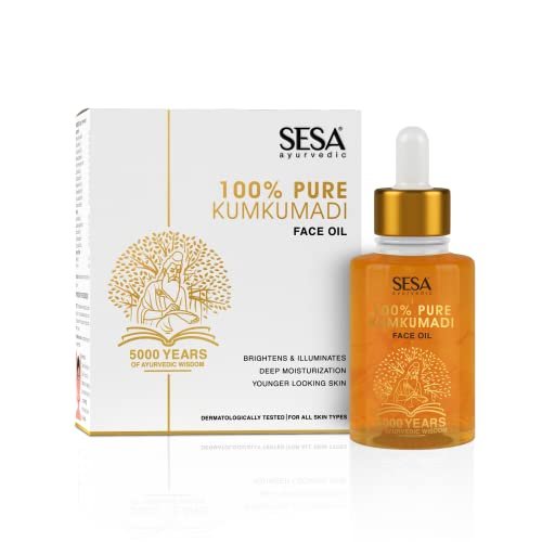 SESA Kumkumadi Face Oil for Radiant & Glowing Skin – 100% Pure Kumkumadi Tailam, Repairs Dull & Damaged Skin, Deep Moisturization, All Skin Types, 30ml - görsel 2