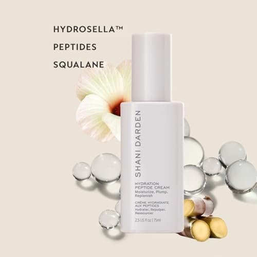 Shani Darden Hydration Peptide Cream – Oil-Free Face Moisturizer with Peptides, Squalane, Niacinamide & Ceramides for Normal to Dry Skin, 2.5 fl oz Avelisse