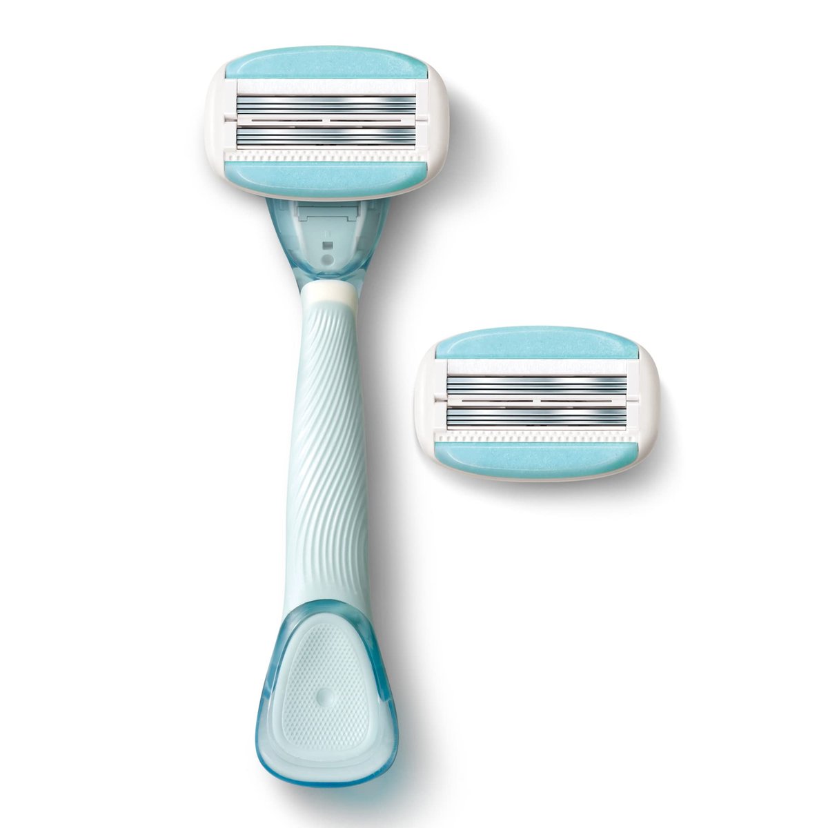 Dorco EVE6 Razors for Extra Smooth Shaving | 1 Razor Handle & 2 Blade Refills | 6 Curved Blades with Flexible Aloe Vera Moisture Bar | Interchangeable Cartridges for Sensitive Skin Avelisse
