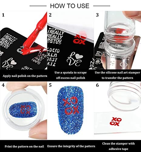HYWWPFLAY 5-Piece Leopard Print Nail Stamping Plates Set with Stamper & Scraper – Stainless Steel Nail Art Templates for DIY Design Avelisse