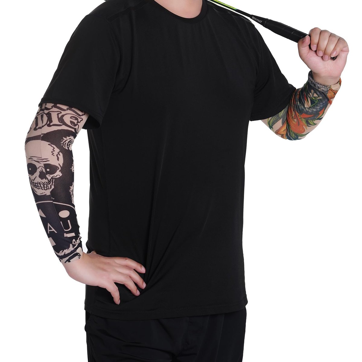 HOVEOX 20-Pack Temporary Tattoo Arm Sleeves – Multicolor Fake Tattoo Sleeves for Men, Women & Kids – Sun Protection & Style - görsel 11