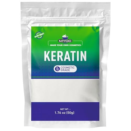 MYOC Keratin Powder (50 g / 1.76 oz) - Cosmetic Grade for DIY Hair Masks, Shampoos, Conditioners & Serums - görsel 2