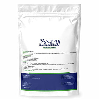 MYOC Keratin Powder (50 g / 1.76 oz) - Cosmetic Grade for DIY Hair Masks, Shampoos, Conditioners & Serums