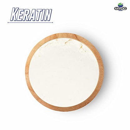 MYOC Keratin Powder (50 g / 1.76 oz) - Cosmetic Grade for DIY Hair Masks, Shampoos, Conditioners & Serums