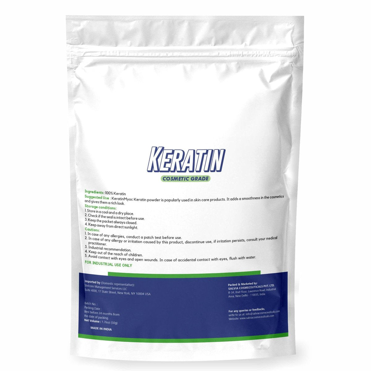 MYOC Keratin Powder (50 g / 1.76 oz) - Cosmetic Grade for DIY Hair Masks, Shampoos, Conditioners & Serums - görsel 3