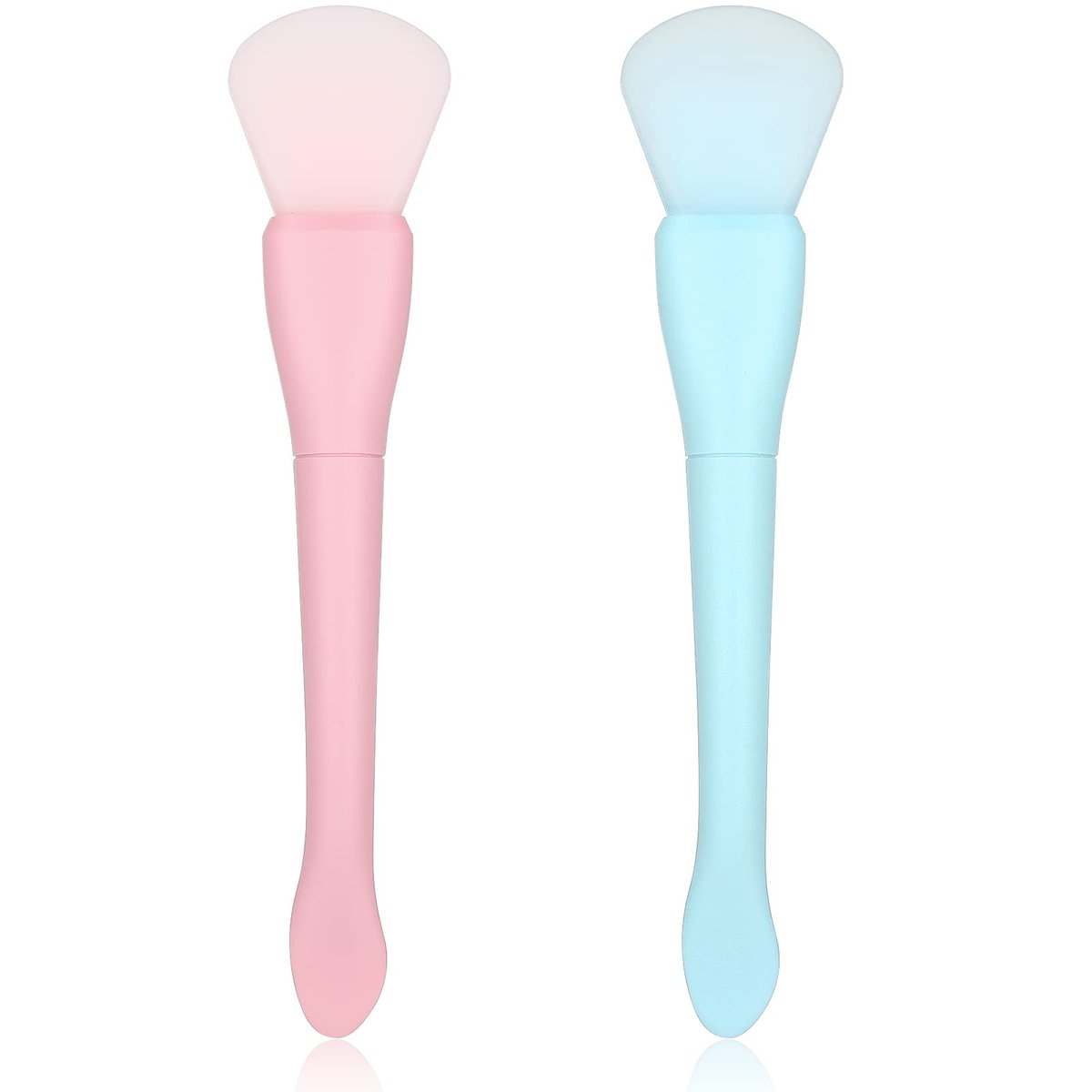 Ouligay 2 Pack Silicone Face Mask Brush Applicator - Soft, Reusable Facial Mask Spatula for Mud, Clay, and Cream Masks - görsel 1