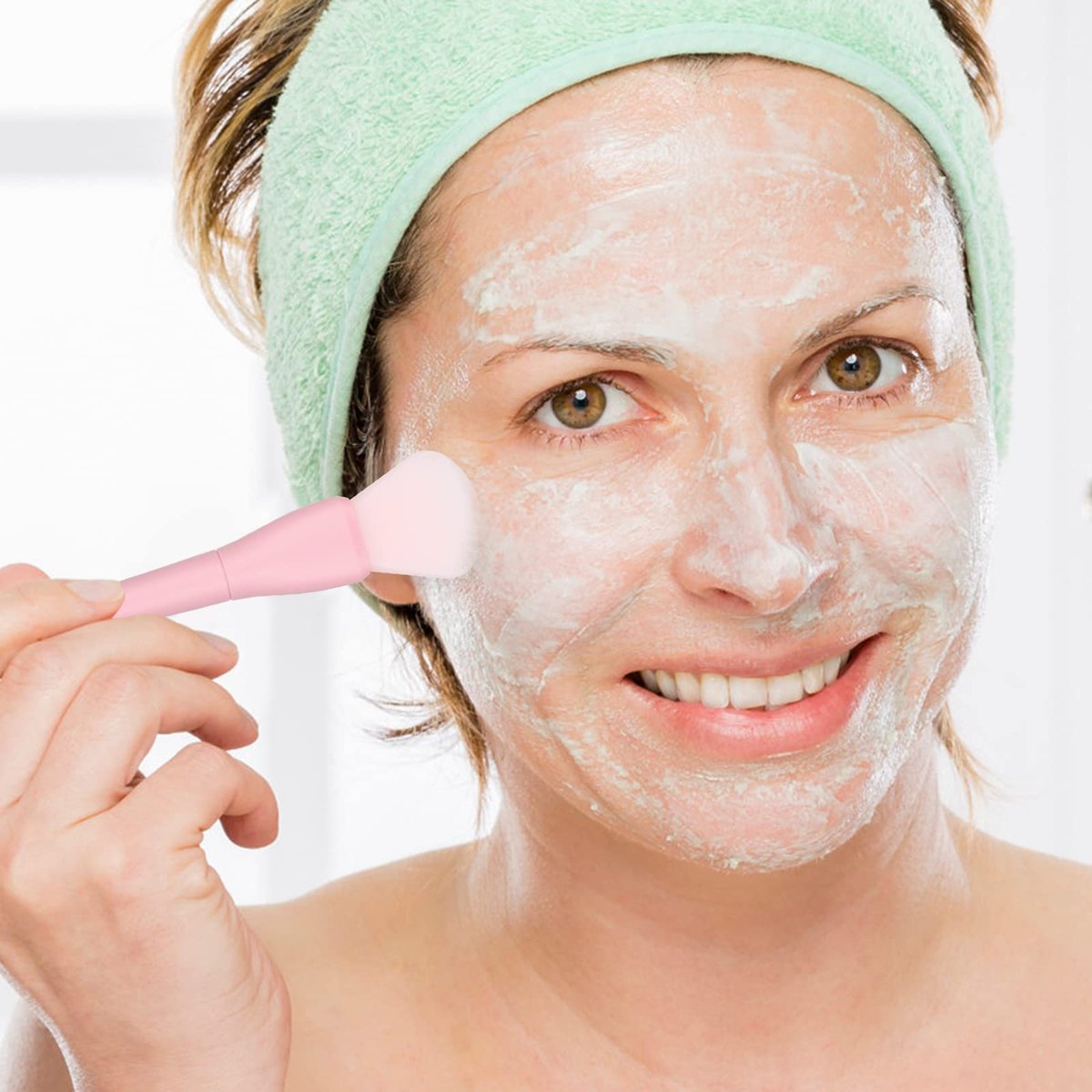 Ouligay 2 Pack Silicone Face Mask Brush Applicator - Soft, Reusable Facial Mask Spatula for Mud, Clay, and Cream Masks - görsel 3