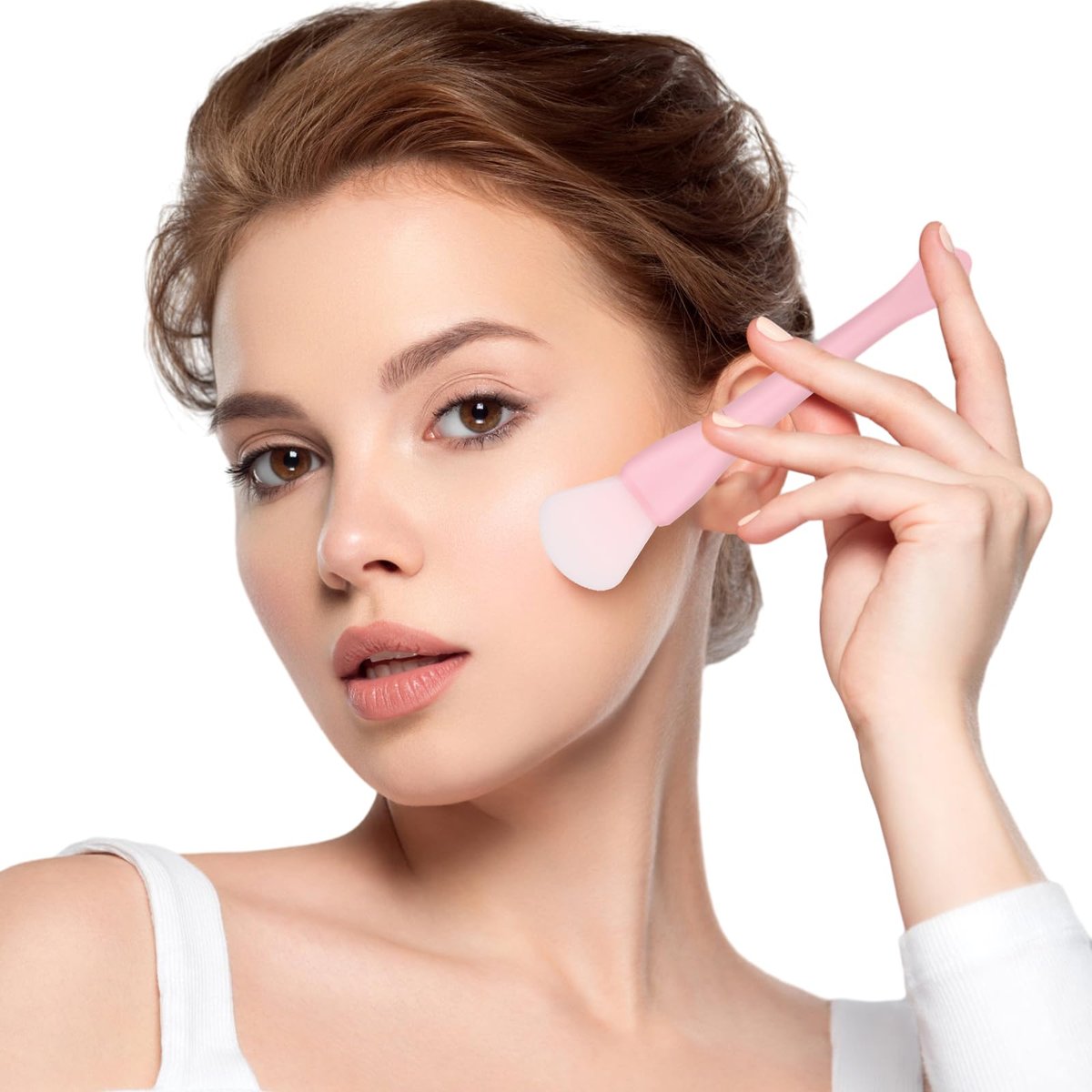 Ouligay 2 Pack Silicone Face Mask Brush Applicator - Soft, Reusable Facial Mask Spatula for Mud, Clay, and Cream Masks - görsel 5