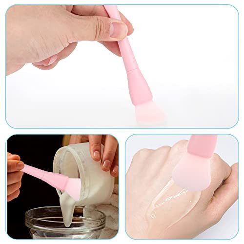 Ouligay 2 Pack Silicone Face Mask Brush Applicator - Soft, Reusable Facial Mask Spatula for Mud, Clay, and Cream Masks - görsel 14