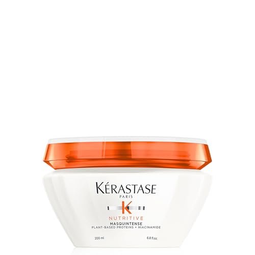 Kerastase Nutritive Masquintense Mask for Fine to Medium Dry Hair - Deeply Nourishes & Conditions with Plant-Based Proteins & Niacinamide, 6.8 Fl Oz Avelisse