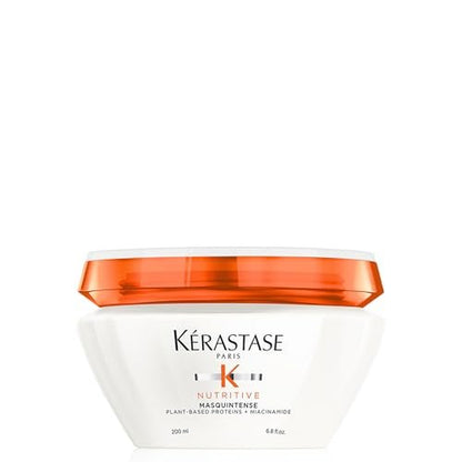 Kerastase Nutritive Masquintense Mask for Fine to Medium Dry Hair - Deeply Nourishes & Conditions with Plant-Based Proteins & Niacinamide, 6.8 Fl Oz Avelisse