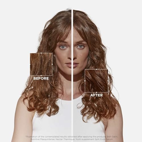 Kerastase Nutritive Masquintense Mask for Fine to Medium Dry Hair - Deeply Nourishes & Conditions with Plant-Based Proteins & Niacinamide, 6.8 Fl Oz Avelisse