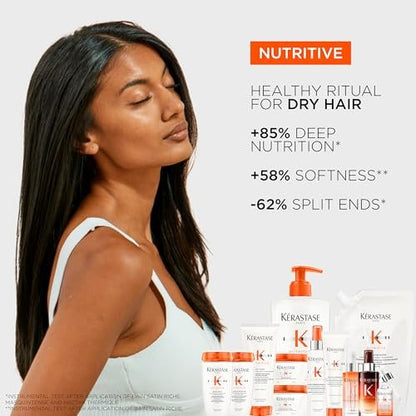 Kerastase Nutritive Masquintense Mask for Fine to Medium Dry Hair - Deeply Nourishes & Conditions with Plant-Based Proteins & Niacinamide, 6.8 Fl Oz Avelisse