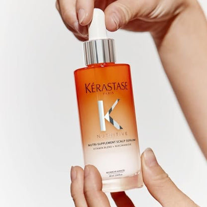 Kerastase Nutritive Hydrating Scalp Serum for Dry Hair – Moisturising & Revitalising with Niacinamide and Vitamins, Fast Absorbing, Non-Greasy, 90 ml Avelisse