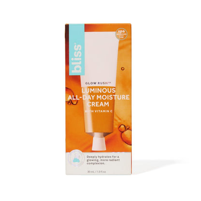 Bliss Glow Rush Vitamin C Luminous Daily Moisturizer – Brightening, Hydrating & Soothing with Ultra-Stable Vitamin C, Vitamin E, Squalane & Shea Butter (1.5 Fl Oz) Avelisse