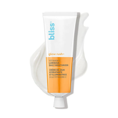 Bliss Glow Rush Vitamin C Luminous Daily Moisturizer – Brightening, Hydrating & Soothing with Ultra-Stable Vitamin C, Vitamin E, Squalane & Shea Butter (1.5 Fl Oz) Avelisse