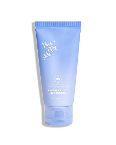 Then I Met You Essence Light Korean Sunscreen SPF 50 PA+++ with Hyaluronic Acid - Vegan & Cruelty-Free Facial Sunscreen, 1.69 oz Avelisse