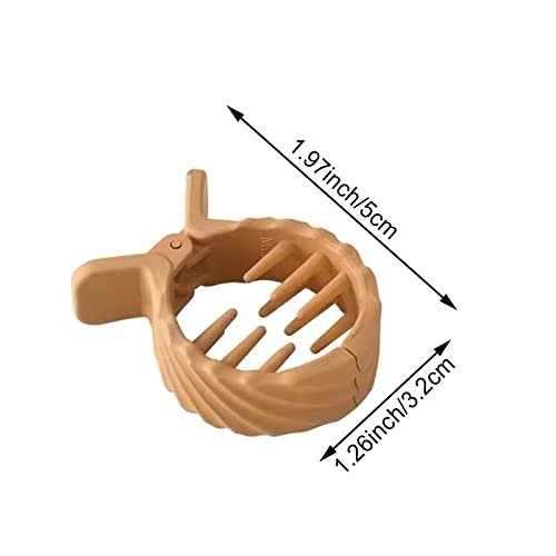 8-Pack Large Matte Ponytail Buckle Hair Clips - High Ponytail Claw Clips for Thick Hair, Nonslip Design Avelisse