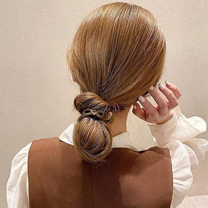 8-Pack Large Matte Ponytail Buckle Hair Clips - High Ponytail Claw Clips for Thick Hair, Nonslip Design Avelisse