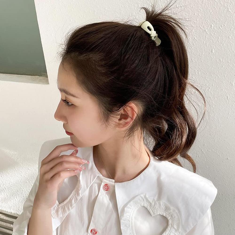 8-Pack Large Matte Ponytail Buckle Hair Clips - High Ponytail Claw Clips for Thick Hair, Nonslip Design Avelisse