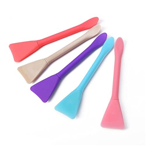 10-Pack Silicone Face Mask Brushes - Makeup Spatula Set for Skincare, Lotion, and Cream Application - DIY Facial Mask Mixing & Sampling Tools - görsel 6