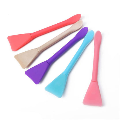 10-Pack Silicone Face Mask Brushes - Makeup Spatula Set for Skincare, Lotion, and Cream Application - DIY Facial Mask Mixing & Sampling Tools