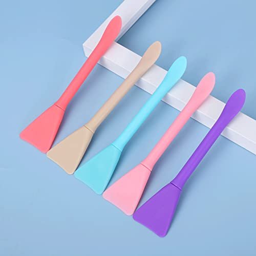 10-Pack Silicone Face Mask Brushes - Makeup Spatula Set for Skincare, Lotion, and Cream Application - DIY Facial Mask Mixing & Sampling Tools - görsel 8