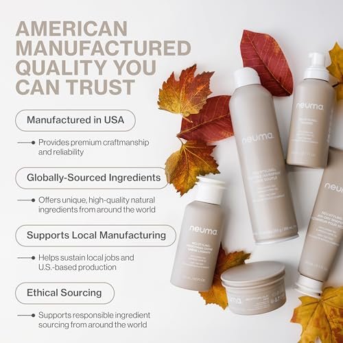 NEUMA Smoothing Hair Crème - Lightweight Frizz Control with Shea Butter & Apricot Kernel Oil for Soft, Smooth, Shiny Hair, Color-Safe Formula, 6.7 Fl Oz Avelisse