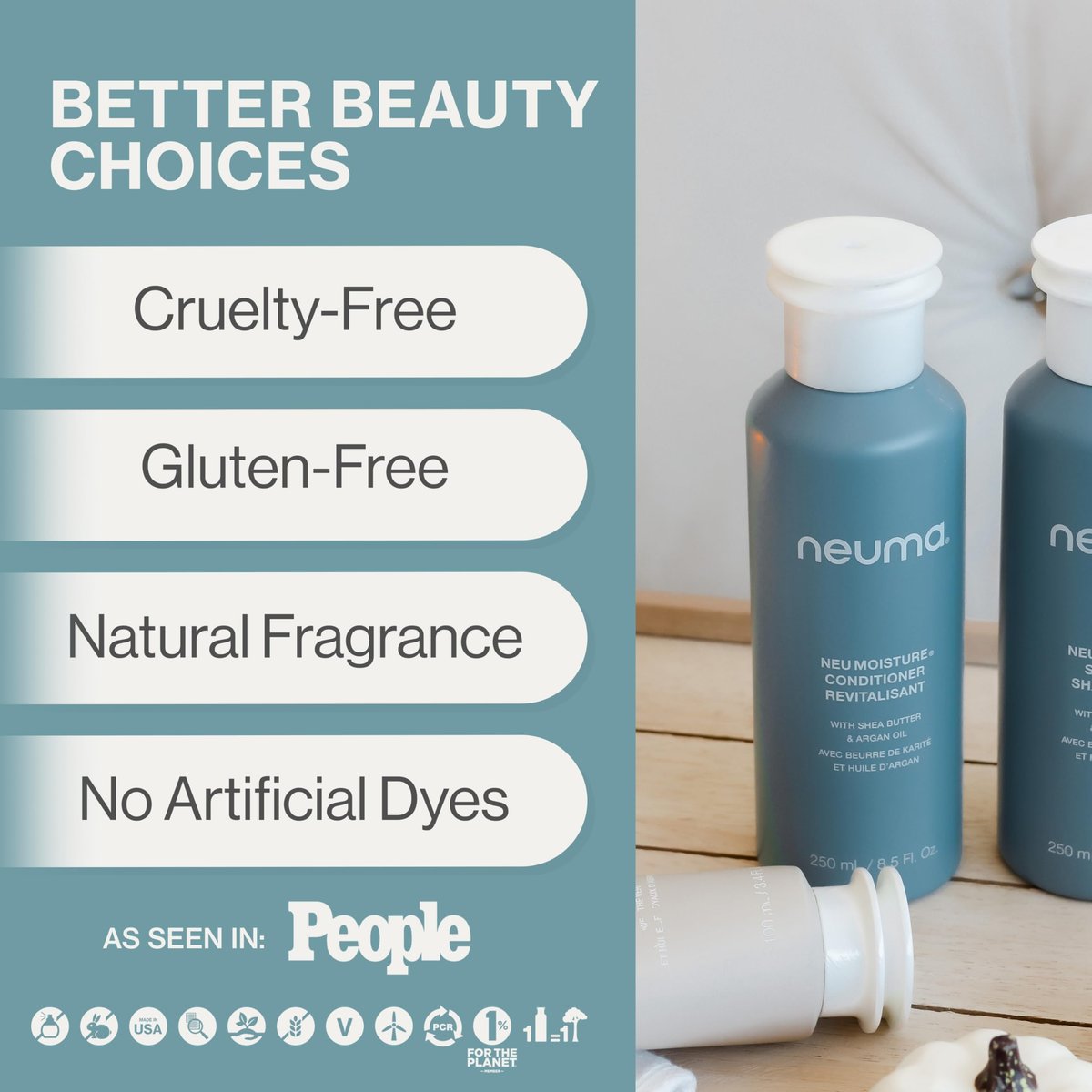Neuma Neu Sulfate-Free Moisturizing Conditioner | Hydrating Conditioner with Shea Butter & Argan Oil | Vegan & Color-Safe Formula for Dry Hair Avelisse