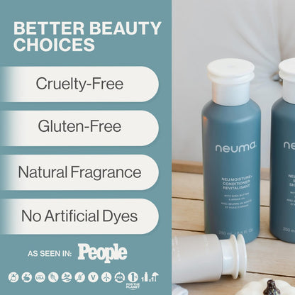 Neuma Neu Sulfate-Free Moisturizing Conditioner | Hydrating Conditioner with Shea Butter & Argan Oil | Vegan & Color-Safe Formula for Dry Hair Avelisse