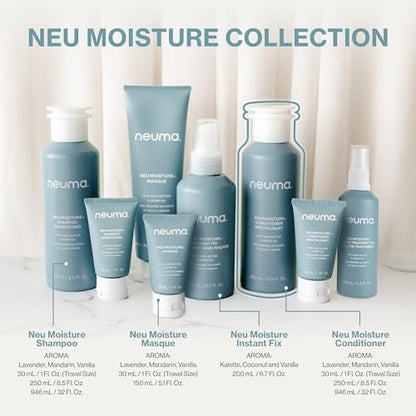 Neuma Neu Sulfate-Free Moisturizing Conditioner | Hydrating Conditioner with Shea Butter & Argan Oil | Vegan & Color-Safe Formula for Dry Hair Avelisse
