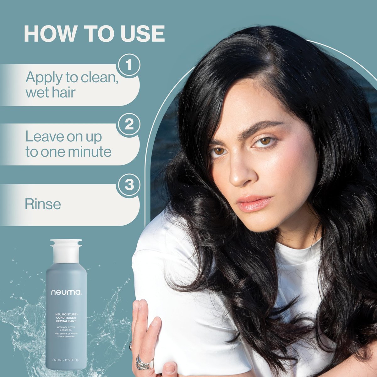 Neuma Neu Sulfate-Free Moisturizing Conditioner | Hydrating Conditioner with Shea Butter & Argan Oil | Vegan & Color-Safe Formula for Dry Hair Avelisse