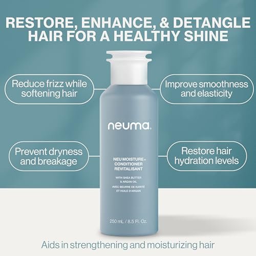 Neuma Neu Sulfate-Free Moisturizing Conditioner | Hydrating Conditioner with Shea Butter & Argan Oil | Vegan & Color-Safe Formula for Dry Hair Avelisse