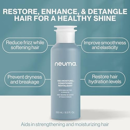 Neuma Neu Sulfate-Free Moisturizing Conditioner | Hydrating Conditioner with Shea Butter & Argan Oil | Vegan & Color-Safe Formula for Dry Hair Avelisse