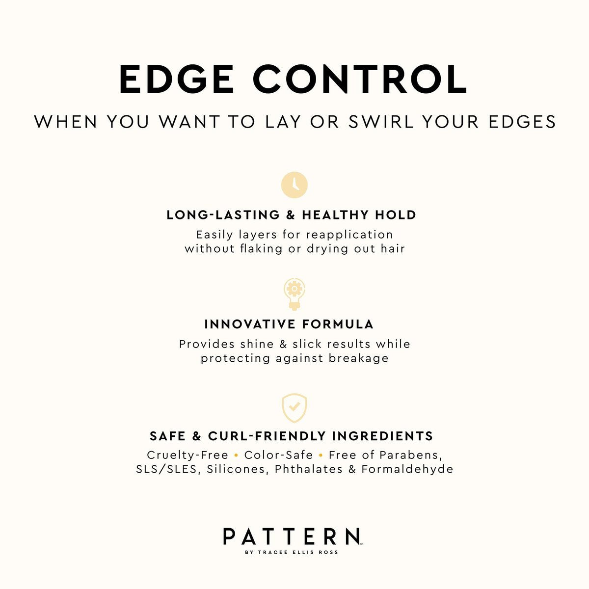 PATTERN Beauty Edge Control with Mango Seed Butter for Curly Hair - 4 oz Avelisse