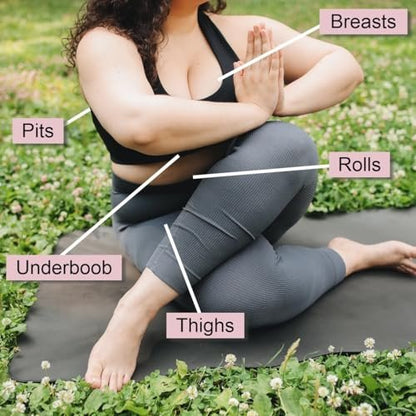 Ladies No Sweat Bundle: Fresh BREASTS Lotion (3.4 oz) & Anti-Monkey Butt Body Powder (8 oz) – Stay Cool & Dry All Day Avelisse