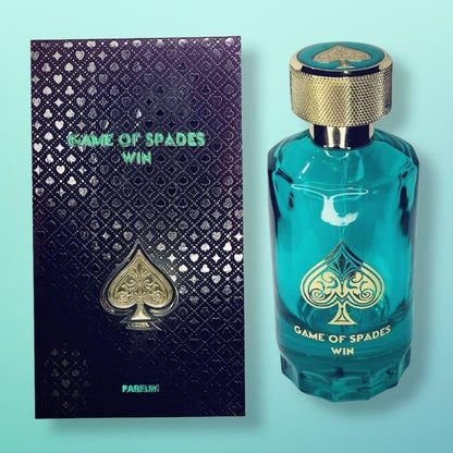 Jo Milano Game of Spades Win Parfum Spray - 3.4 oz (100ml) Unisex Eau de Parfum, Fresh Floral Musk with Amber & Vanilla Avelisse