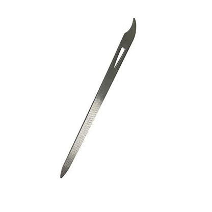 AhaTopia 6-Pack Stainless Steel Metal Nail Files for Natural Nails – 5.5-Inch Double-Sided Manicure & Pedicure Tool