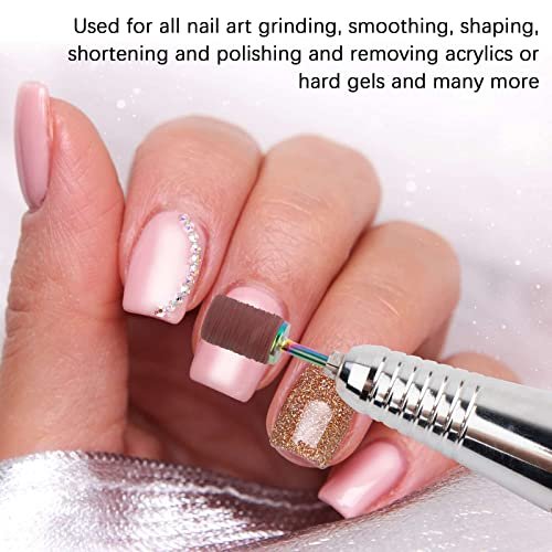 Difenni 300-Piece Sanding Bands for Nail Drill – 6 Grits (80-240) with 3/32" Mandrel, Aluminum Oxide - görsel 4