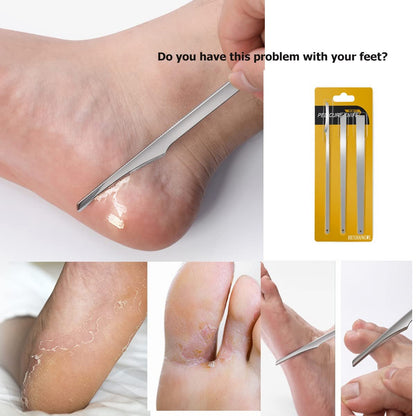 3-Piece Stainless Steel Ingrown Toenail Pedicure Knife Set - Professional Foot Skin Scraper & Callus Repair Blade Kit for Nail Corn Paronychia Treatment Avelisse