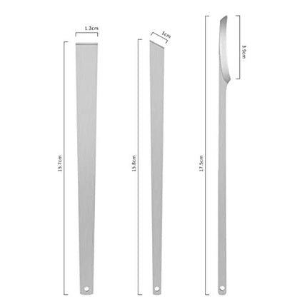 3-Piece Stainless Steel Ingrown Toenail Pedicure Knife Set - Professional Foot Skin Scraper & Callus Repair Blade Kit for Nail Corn Paronychia Treatment Avelisse