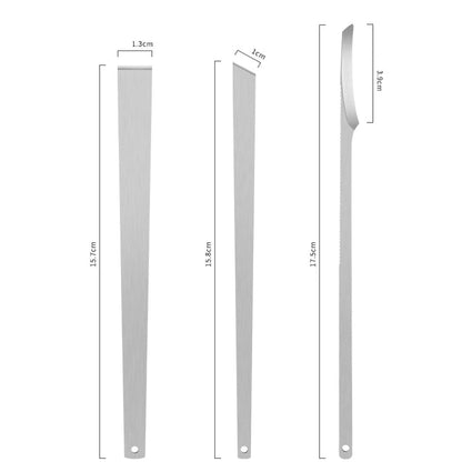 3-Piece Stainless Steel Ingrown Toenail Pedicure Knife Set - Professional Foot Skin Scraper & Callus Repair Blade Kit for Nail Corn Paronychia Treatment Avelisse