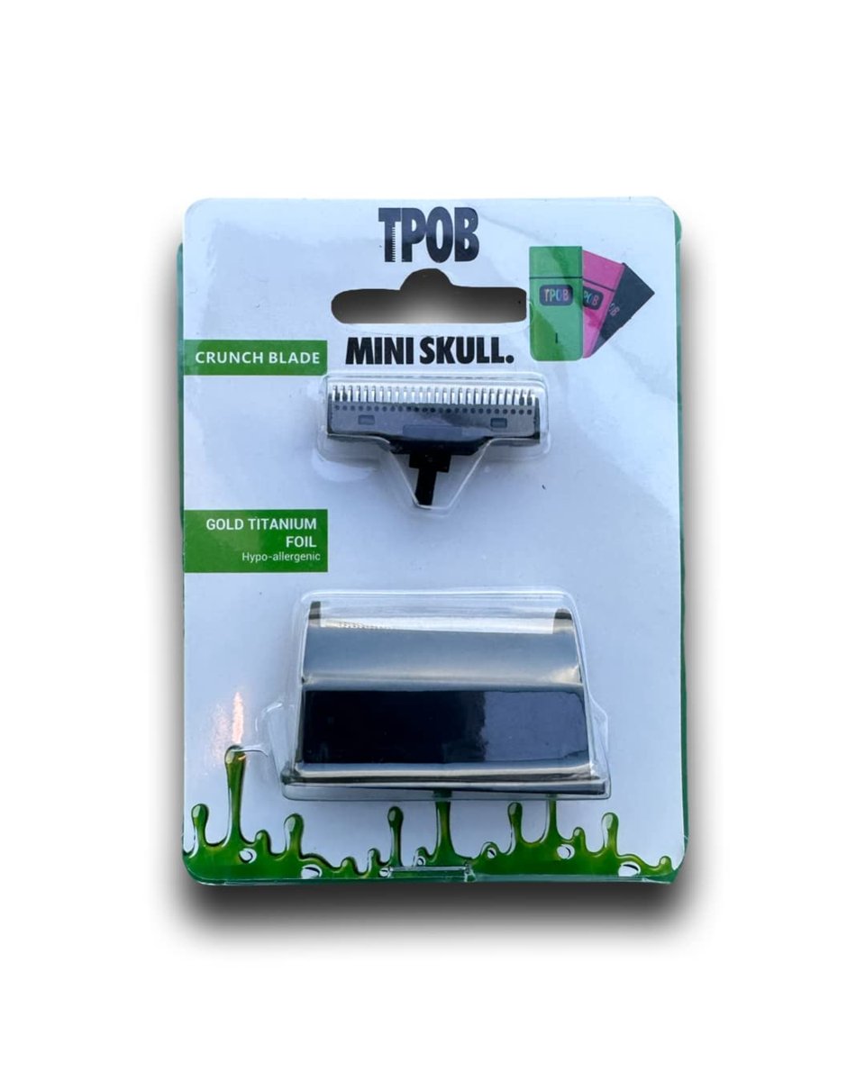 TPOB Mini Skull Single Shaver Replacement Head and Blade - Spare Blade Set Avelisse