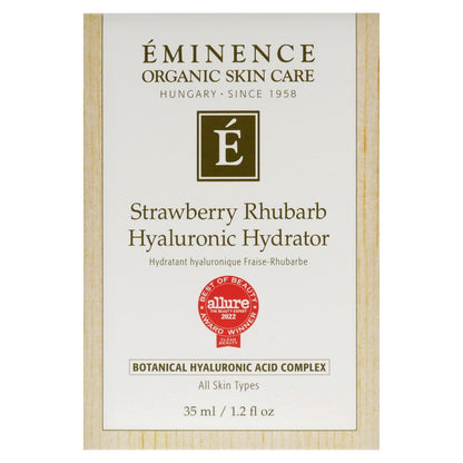 Eminence Strawberry Rhubarb Hyaluronic Hydrator - 1.2 oz Face Moisturizer Avelisse