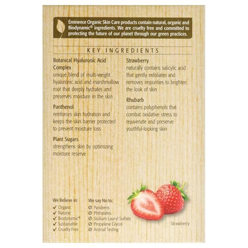 Eminence Strawberry Rhubarb Hyaluronic Hydrator - 1.2 oz Face Moisturizer Avelisse