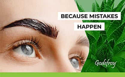 Godefroy Stain Remover for Hair Color, Hair Dye, Eyebrow and Eyelash Enhancer - Remove Unwanted Stains from Hair or Skin, Infused with Aloe Vera (4 Ounce, 40 Applications) Avelisse