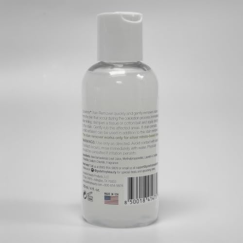 Godefroy Stain Remover for Hair Color, Hair Dye, Eyebrow and Eyelash Enhancer - Remove Unwanted Stains from Hair or Skin, Infused with Aloe Vera (4 Ounce, 40 Applications) Avelisse