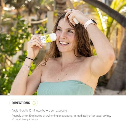 Raw Elements Face Stick SPF 50 - All-Natural Mineral Sunscreen, Reef Safe, Water Resistant, Broad Spectrum UVA/UVB Protection, Travel Size 1 oz Avelisse